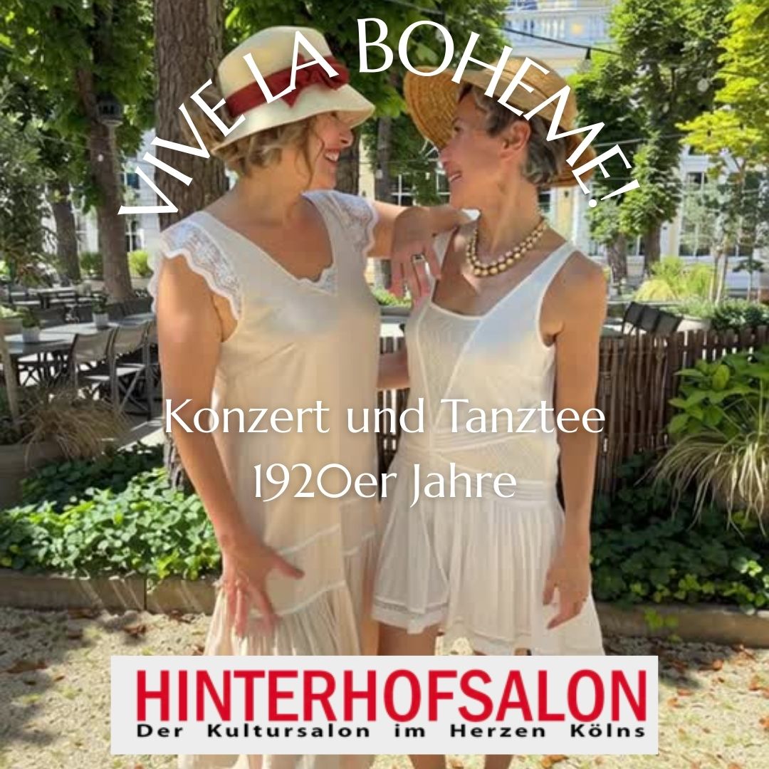 Vive La Boheme - Tanztee - Duo Las Galanas beim Zwanziger Jahre Tanztee – Annette Meisl singt, Natascha Fehling spielt Klavier, stilvolles 20er-Jahre-Konzert.